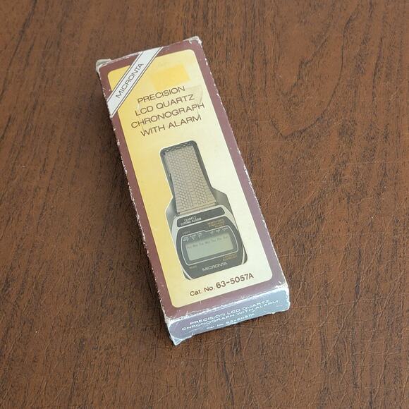 Micronta LCD Quartz Chronograph Digital Watch Vintage Radio Shack New - Picture 11 of 14